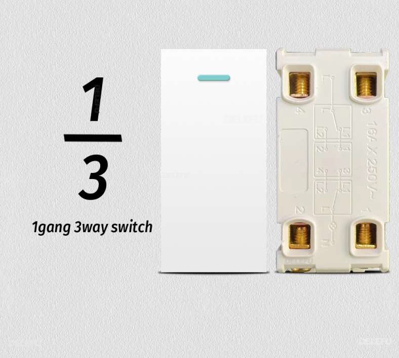 ViVeLUXUR Switch 4 way 220v 1/3 Blanco